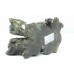 Handmade Natural Grey Labradorite Stone Dog pair Figure Decorative Gift Item